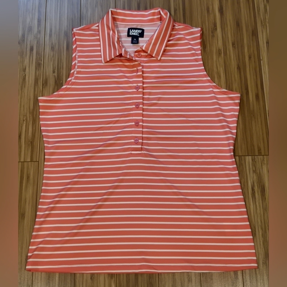 NWOT Lands' End Women's Sleeveless Button Down Shirt